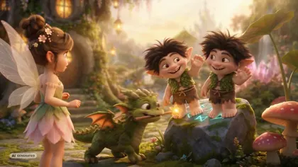 two trolls running towards them